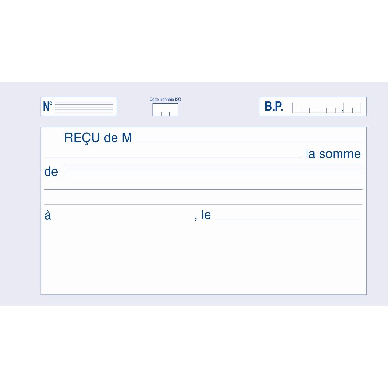 Manifold 'Ontvangsten inclusief btw', 105 x 180 mm, duplicaatboek