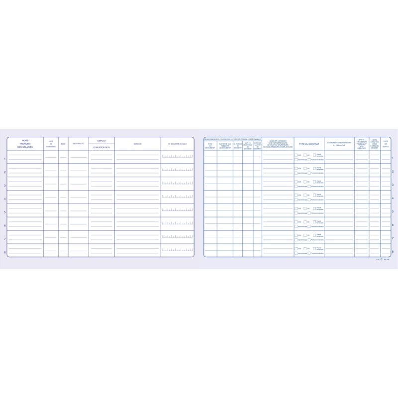 Personeels- en stageregistratie, 52 pagina's