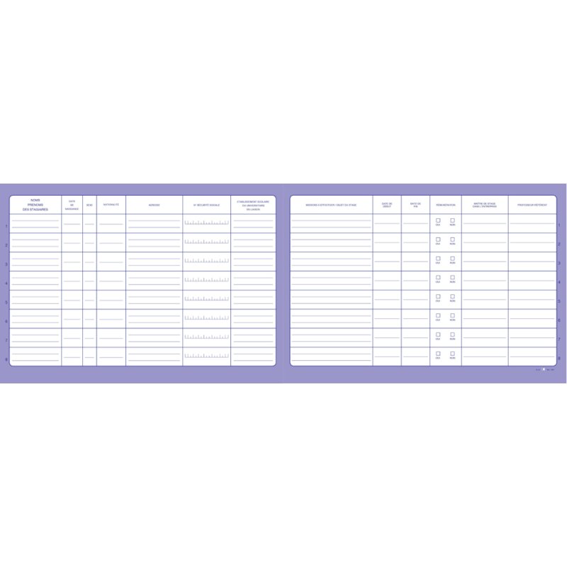 Personeels- en stageregistratie, 52 pagina's