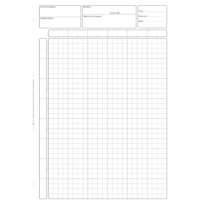 Interne controle blok, 80 pagina's, blauw