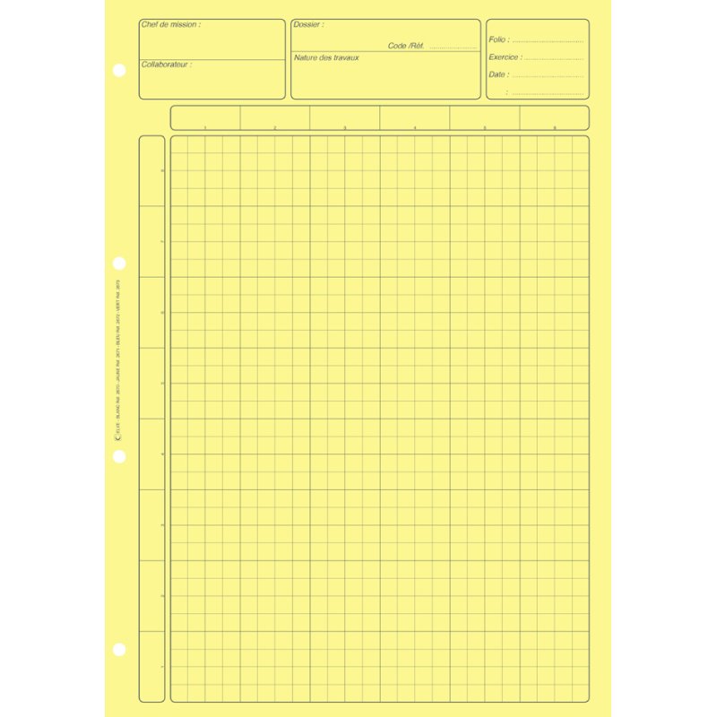 Interne controle blok, 80 pagina's, blauw