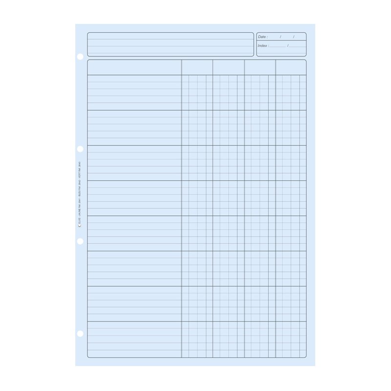 Interne controle blok, 80 pagina's, blauw