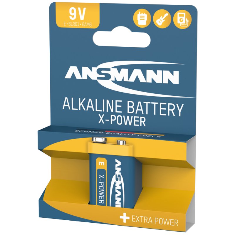 ANSMANN alkaline batterij 9V E-blok X-Power