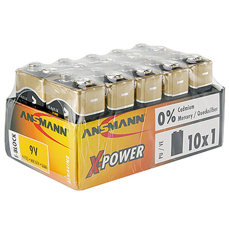 ANSMANN alkaline batterij 9V E-blok X-Power