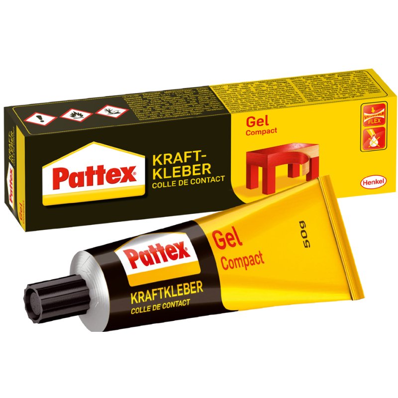 Pattex Krachtlijm Gel Compact, oplosmiddelhoudend, 50 g tube