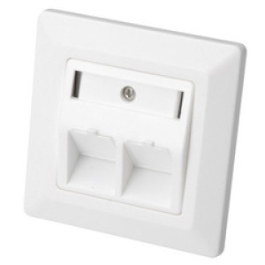 Leersingel voor Keystone-modules, 2-vaks, sneeuwwit.