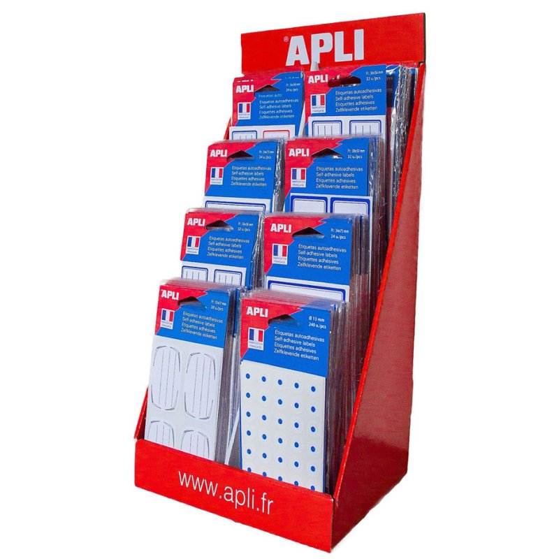 APLI assortiment boeketiketten, in displayverpakking.