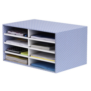 Fellowes bureauorganizer BANKERS BOX STYLE, blauw/wit, 8 vakken