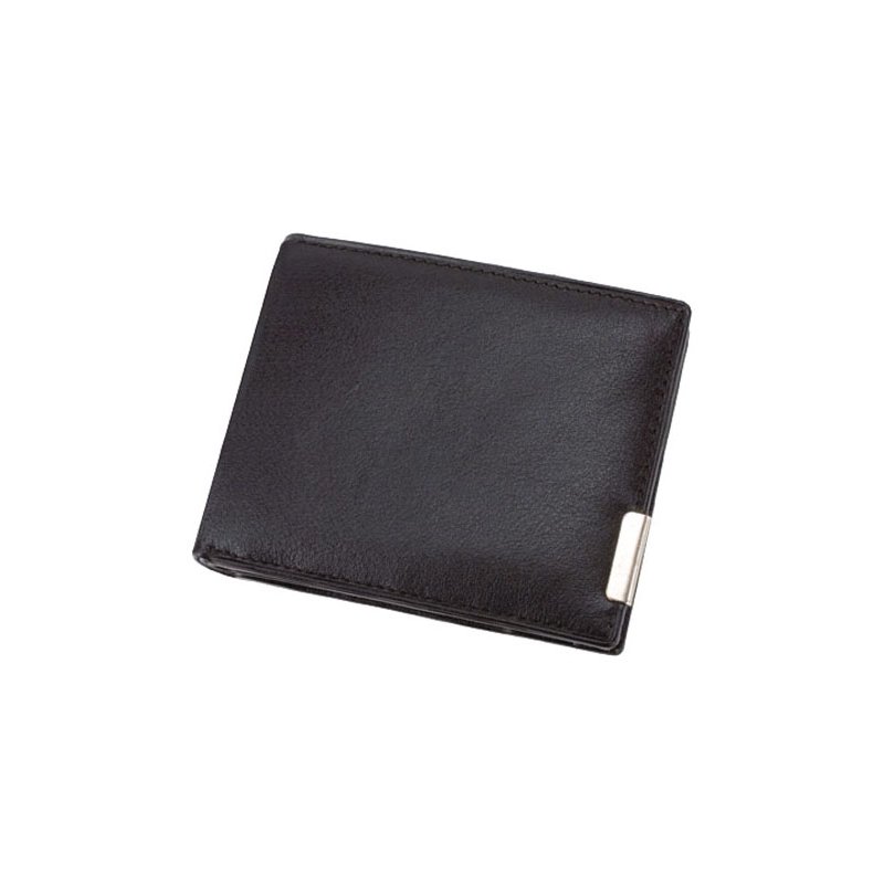 Alassio portemonnee liggend formaat leer zwart