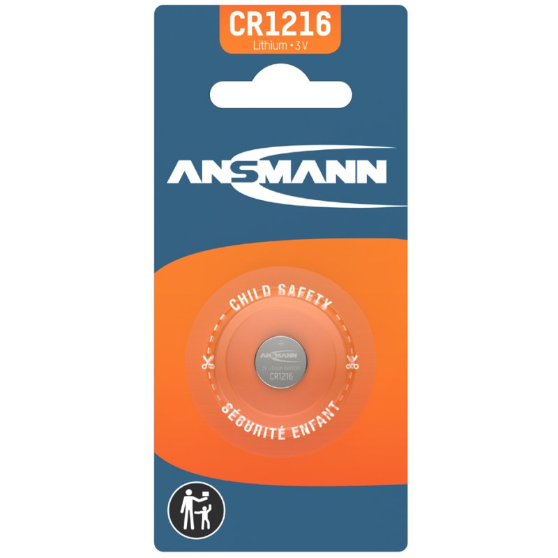 ANSMANN lithium knoopcel CR1216, 3 volt, 1 stuk