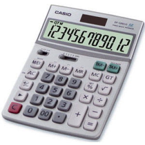 CASIO Bureaurekenmachine DF-120 ECO, solar en batterij