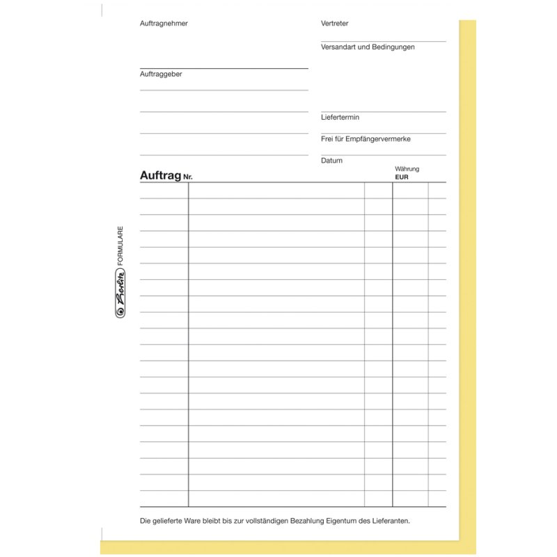 Bestelboek 'Bestelling 104', A4-formaat, 80 bladen.