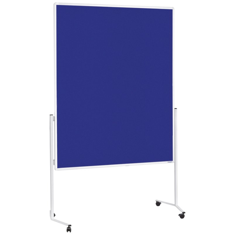 magnetoplan moderatietafel Moderat120x150, 120x150 cm, grijze vilt, wit aluminium frame