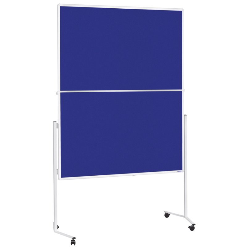 magnetoplan moderatietafel Moderat120x150, 1200 x 1500 mm, grijs vilt, inklapbaar