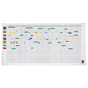 magnetoplan vakantie- en activiteitenplanner 30, voor 30 medewerkers, 1200 x 900 mm