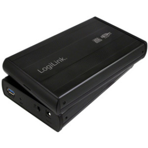 LogiLink 3,5 inch SATA harde schijfbehuizing, USB 3.0, zwart.