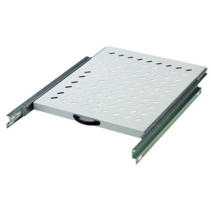 19" Server rack legbord, 1U, uittrekbaar, diepte: 525 mm
