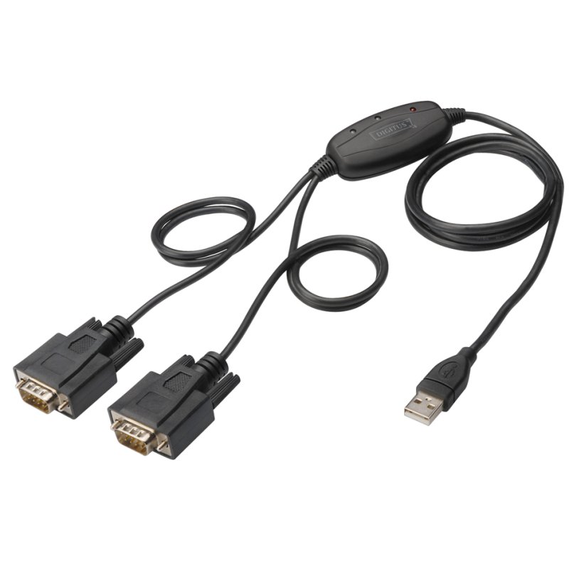 USB 2.0 naar 2x seriële adapter, 1 Mbps