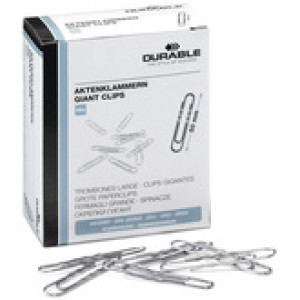 DURABLE paperclips verzinkt rond 50 mm
