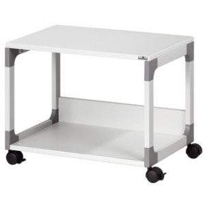 Durable kantoorwagen systeemtrolley 48, 2 plateaus, grijs.