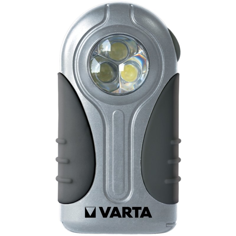 VARTA zaklamp LED Silver Light inclusief 3x AAA batterijen