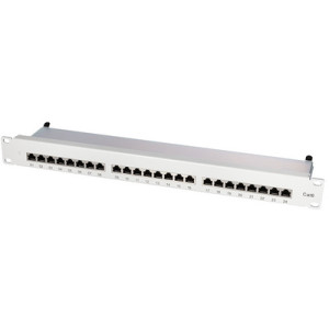 LogiLink 19 inch patchpaneel Cat 6 afgeschermd 24 poort 1HE