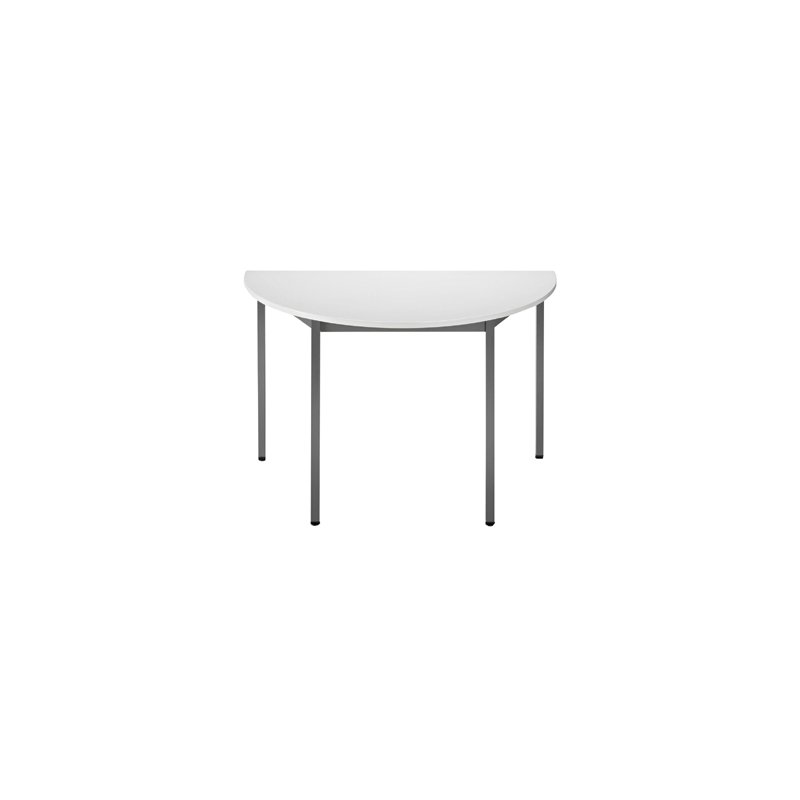 SODEMATUB bijzettafel 120DRGG, halfrond, lichtgrijs/lichtgrijs