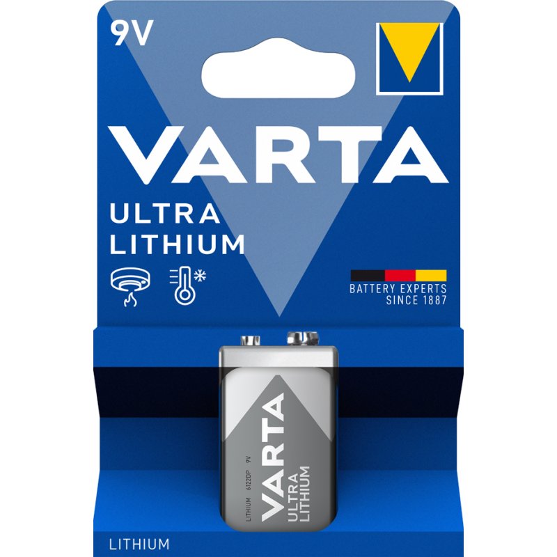 VARTA Lithium 9V batterij Ultra Lithium E-Block
