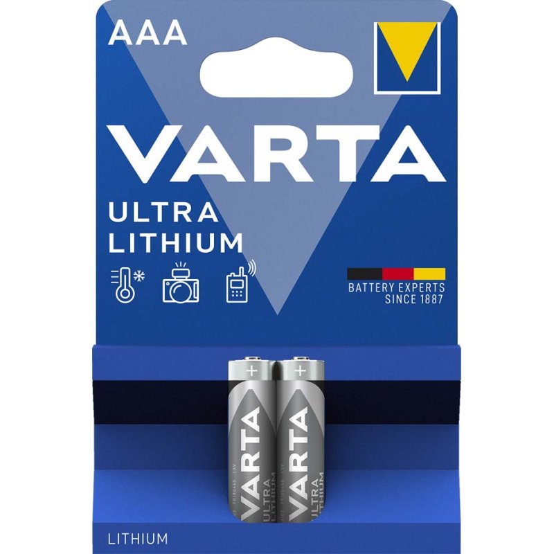 VARTA Ultra Lithium batterijen AAA, 2 stuks