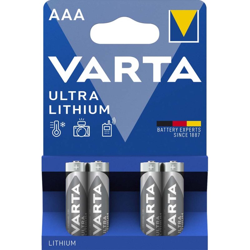 VARTA Ultra Lithium batterijen AAA, 2 stuks
