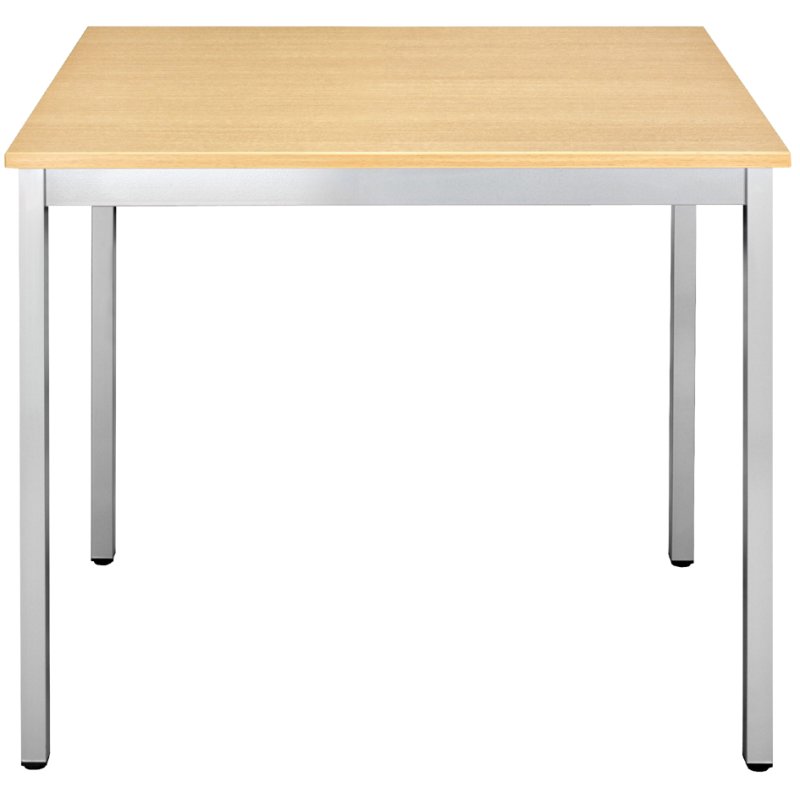 SODEMATUB bijzettafel 120DRHA, halfrond, beuken/alu, diameter 120 cm