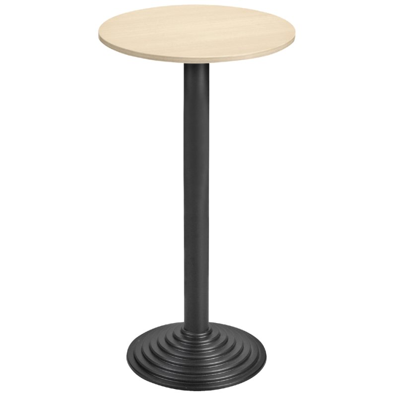 SODEMATUB sta-tafel 60000EN, diameter 600 mm, ahorn blad, zwart onderstel