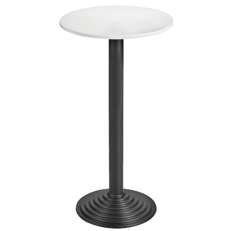 SODEMATUB sta-tafel 60000EN, diameter 600 mm, ahorn blad, zwart onderstel