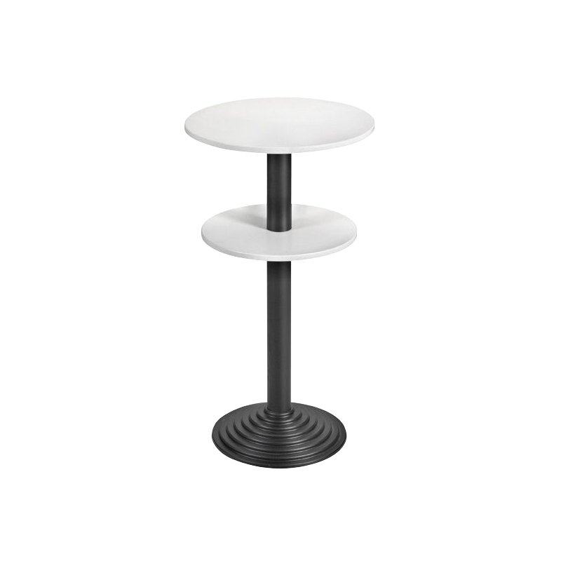 SODEMATUB staantafel 2Pla, 2 werkbladen, esdoorn/zwart, 1100 mm hoog