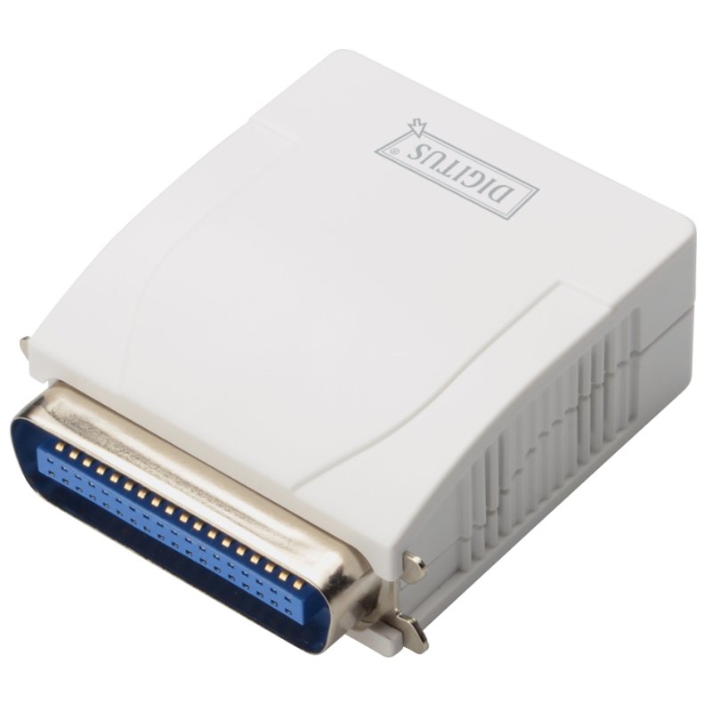 Snelle Ethernetprintserver, parallel, wit