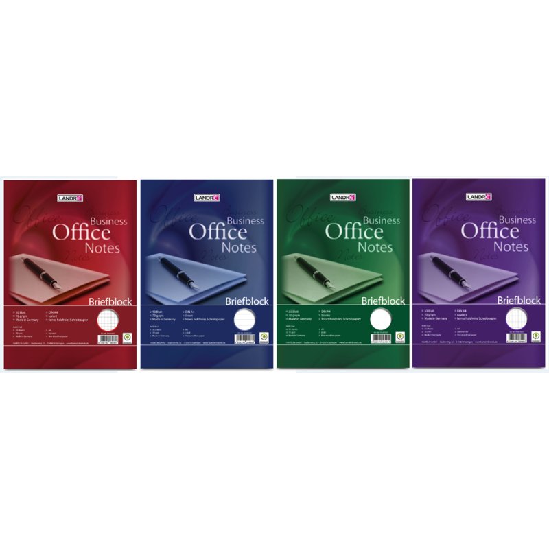 LANDRÉ notitieblok Business Office Notes, A5, geruit