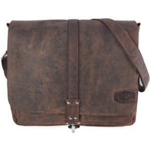 PRIDE&SOUL schoudertas MR. LIAM leer donkerbruin