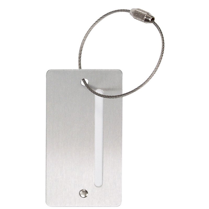 Aluminium bagage-etiket met venster