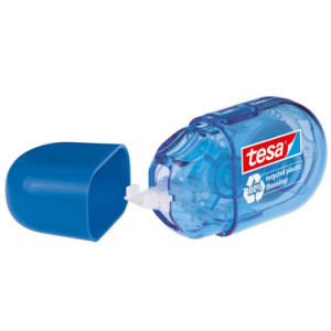 Tesa EcoLogo wegwerp correctieroller 5 mm x 6 m, blauw