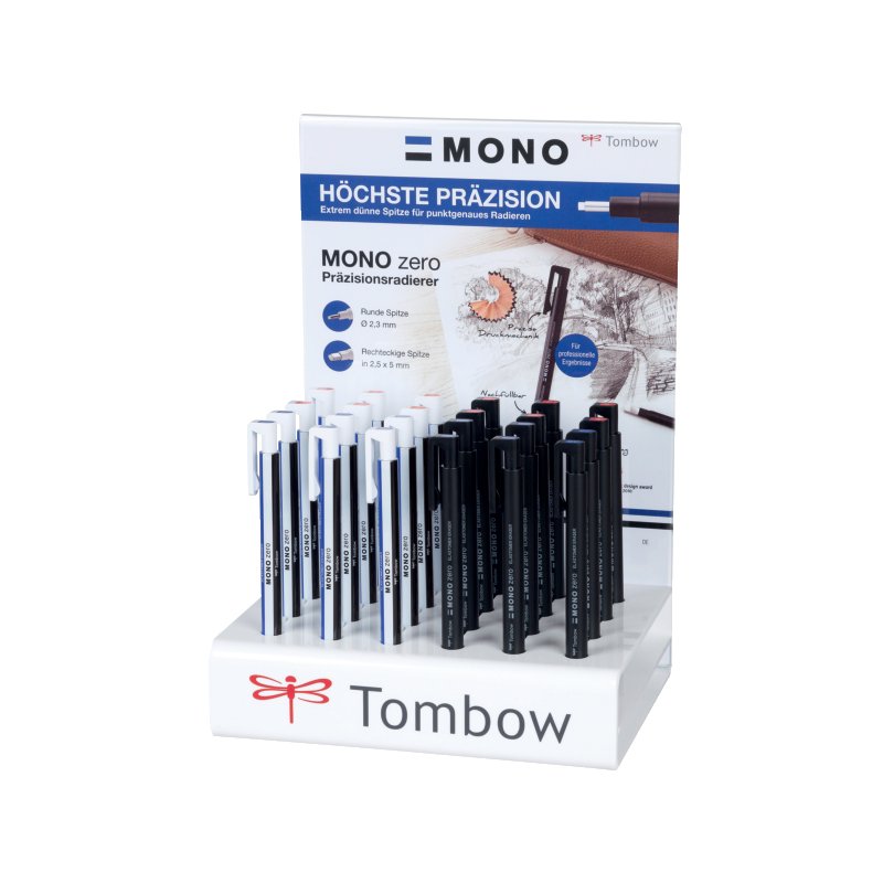 Tombow gum MONO zero, 24 stuks display