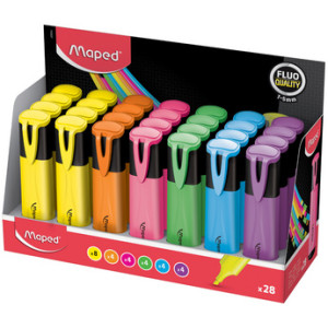 Maped Markeerstift Fluo'Peps Classic, 28 Stuks