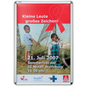 FRANKEN Posterlijst A2 formaat met klapframe 32mm profiel