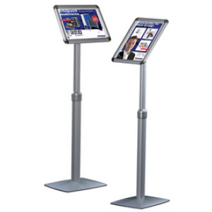 FRANKEN Infostandaard Universal A4 verstelbaar 865-1250mm aluminium