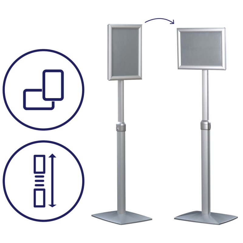 FRANKEN Infostandaard Universal A3 verstelbaar 910-1310mm