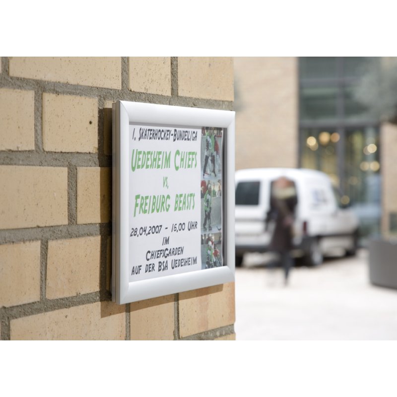 FRANKEN plakatlijst Outdoor A0, aluminium klapframe, antireflectie folie