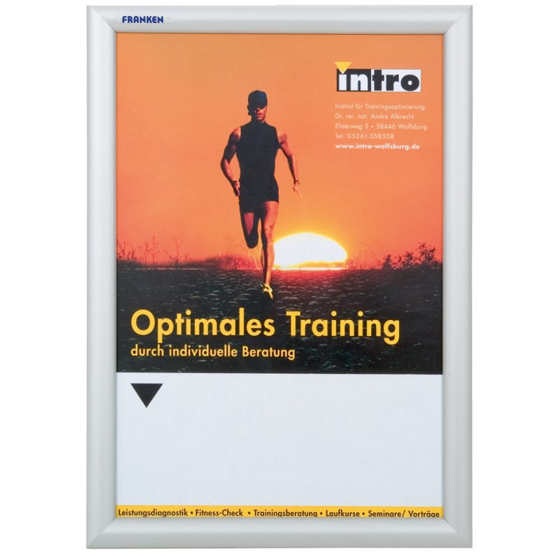 FRANKEN plakatlijst Outdoor A0, aluminium klapframe, antireflectie folie
