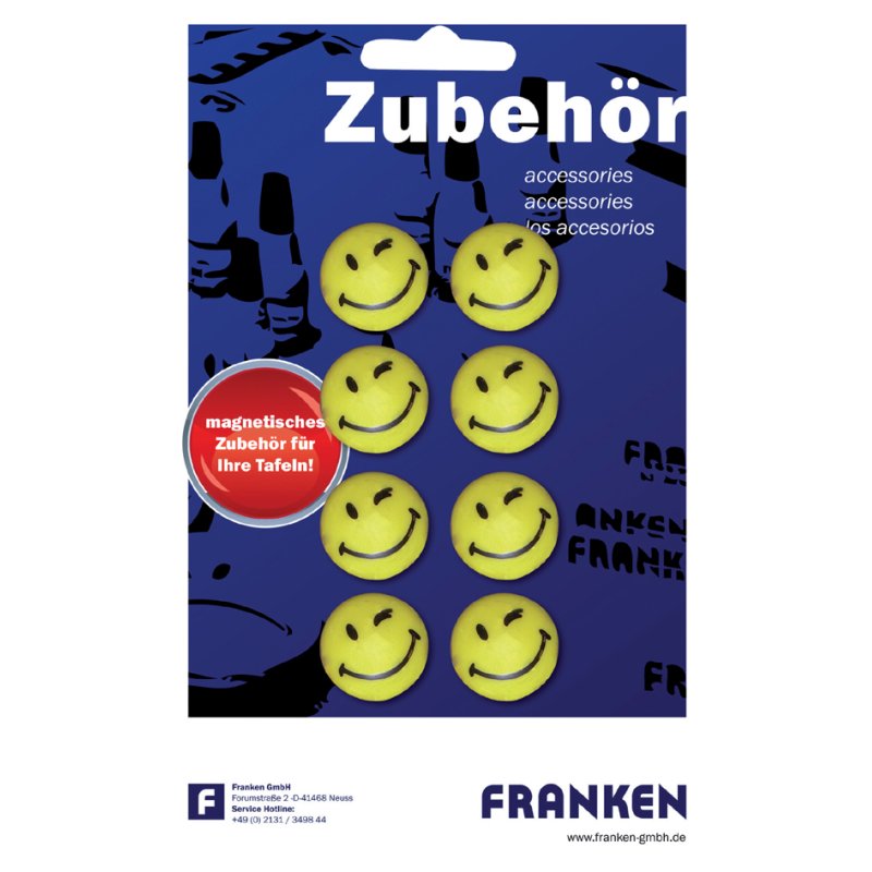 FRANKEN Haftmagneet Happy, hefkracht 1.500 g, rond