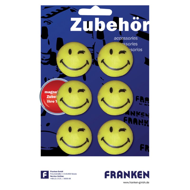 FRANKEN Haftmagneet Happy, hefkracht 1.500 g, rond
