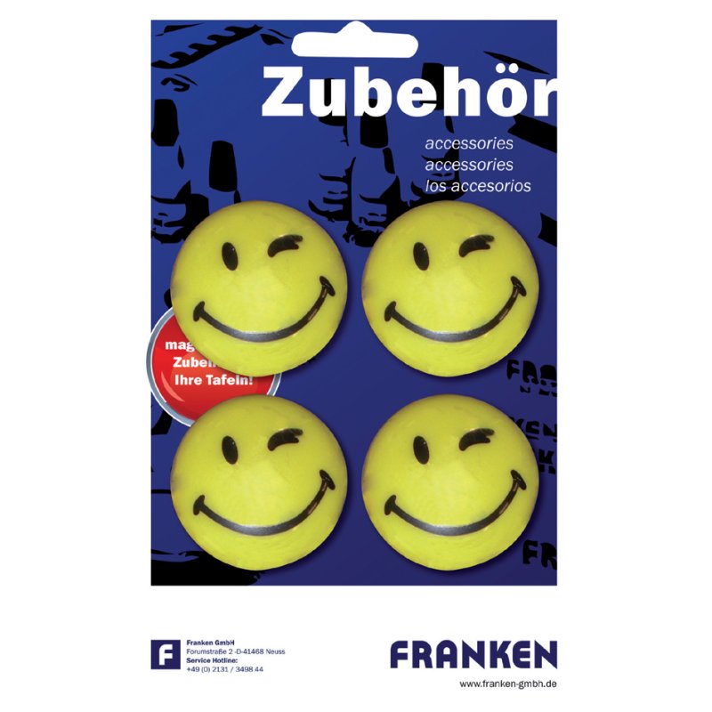 FRANKEN Haftmagneet Happy, hefkracht 1.500 g, rond