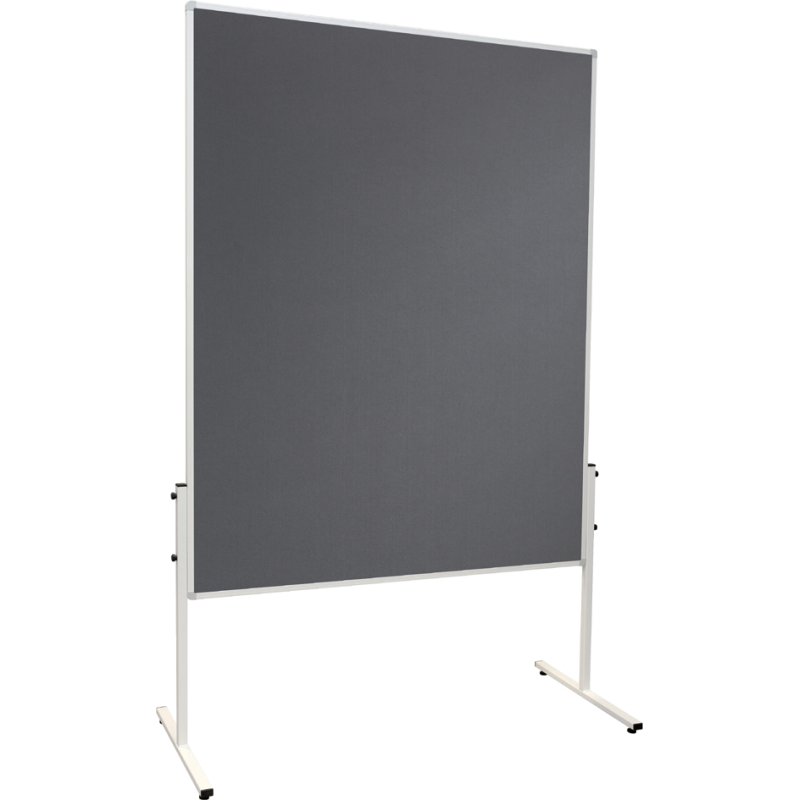 FRANKEN moderatietafel Moderati 120x15, vilt, grijs, 120 x 150 cm
